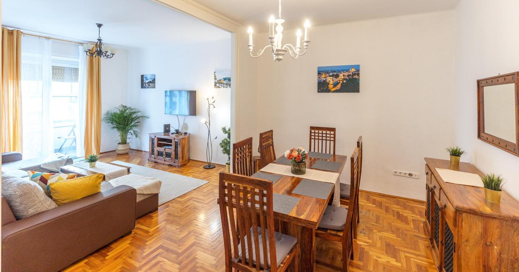 Bright & Spacious Riverside Apartment With Balcony Budapesta Exterior foto